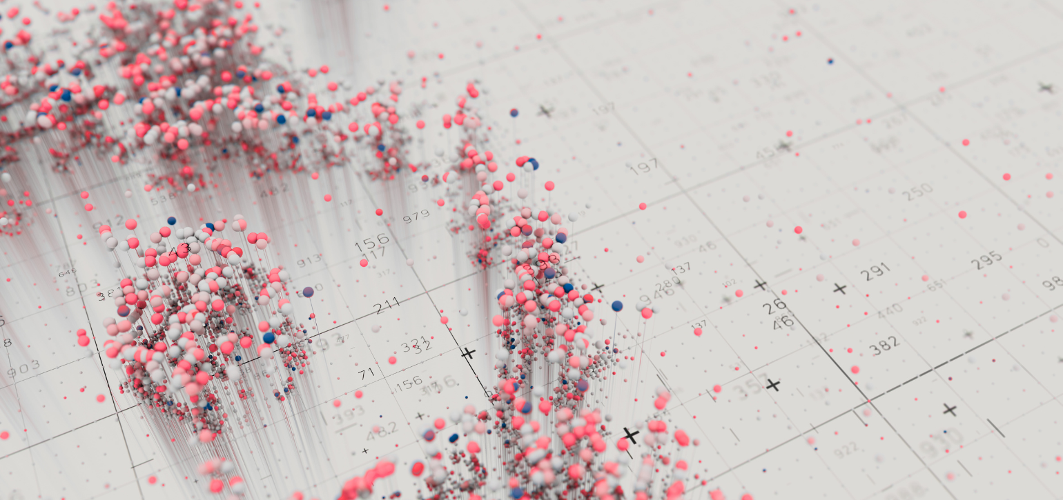 map with cluster of pins